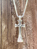 Holy Cross Charm - Sterling Silver