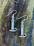 Hope Candle Earrings - Sterling Silver