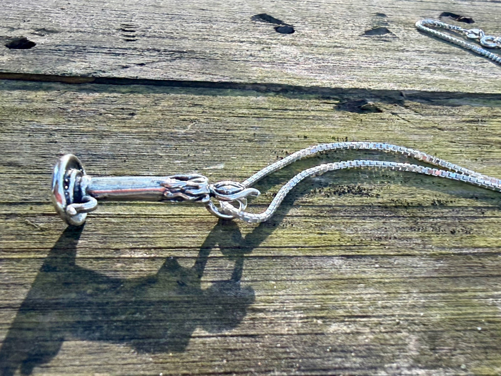 Hope Candle Charm - Silver