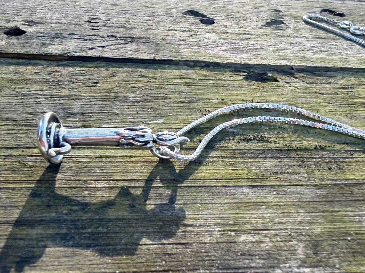 Hope Candle Charm - Silver