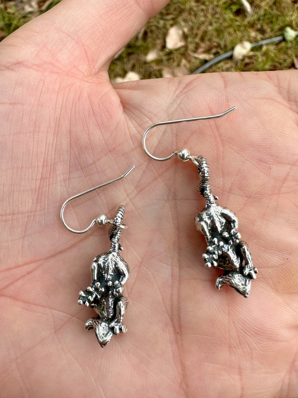 Possum Earrings - Silver