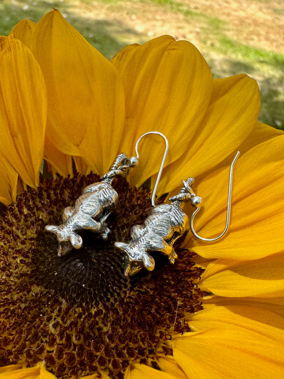 Possum Earrings - Silver