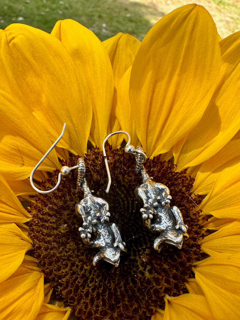 Possum Earrings - Silver