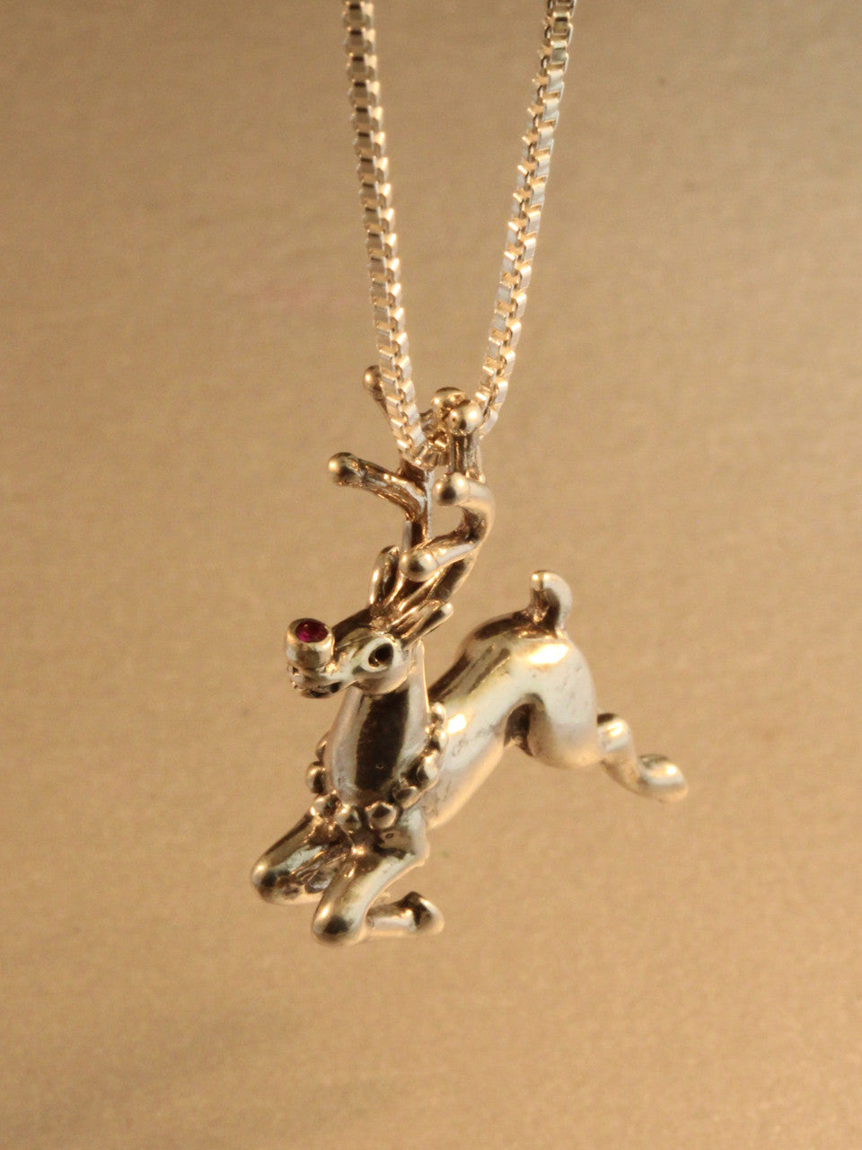 Reindeer with Ruby Nose