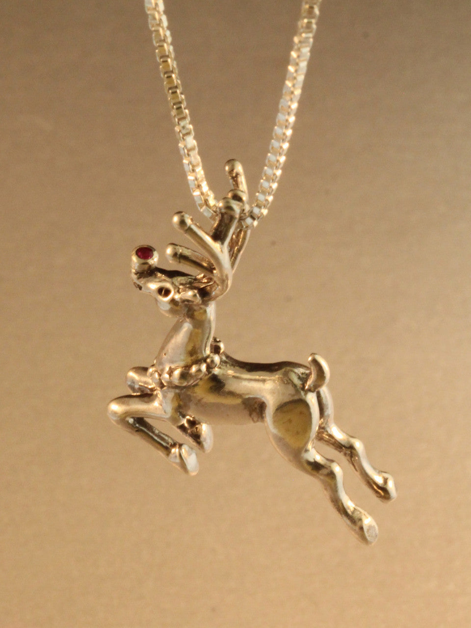 Reindeer with Ruby Nose