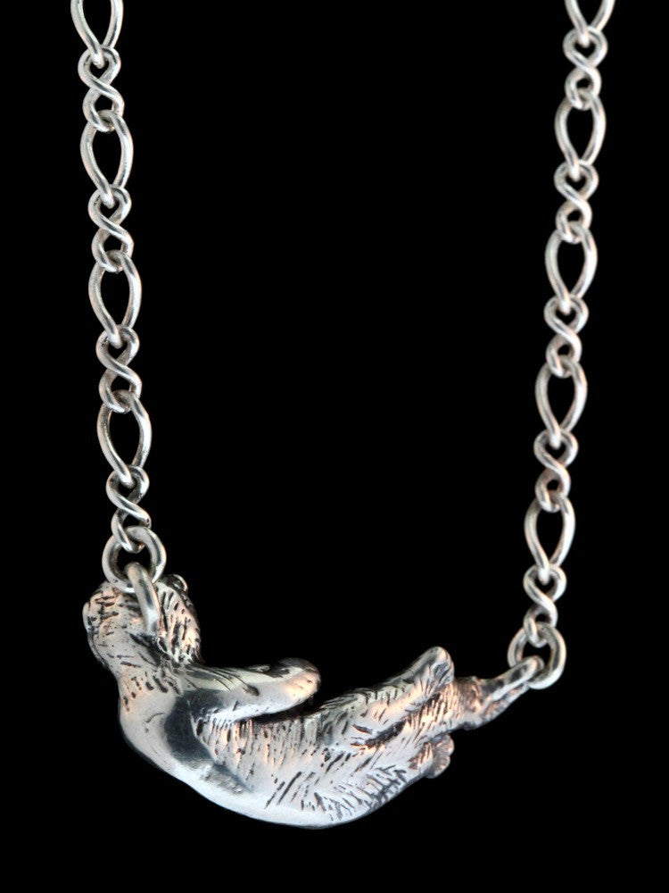 SSea Otter Pendant with Figure Eight Chain