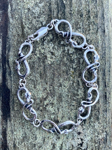 Infinity Snake Bracelet - Sterling Silver