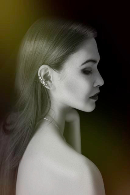 Sterling Silver Snake Ear Cuff