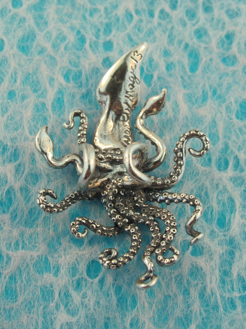 Kraken Squid Ear Cuff - Sterling Silver