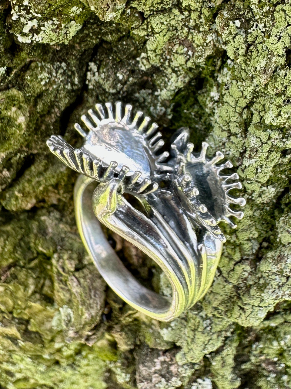 Venus Flytrap Ring - Sterling Silver