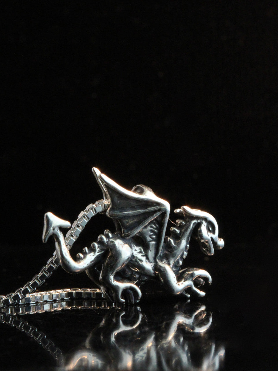 Silver Welsh Dragon Charm