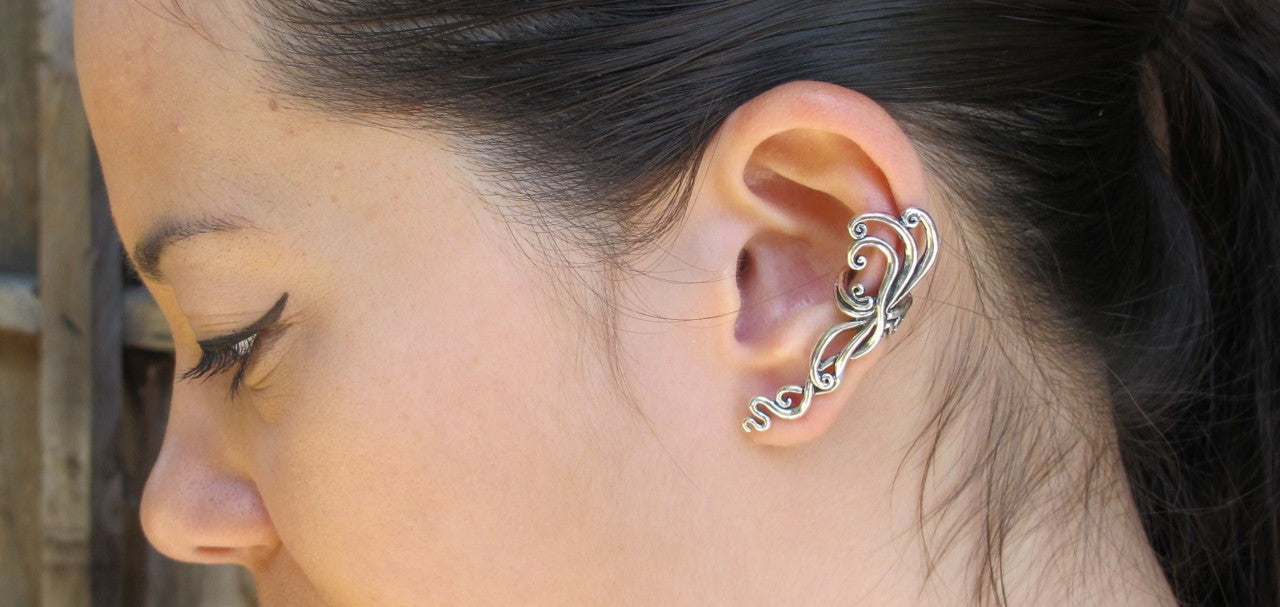 Siren's Song Ear Cuff - Sterling Silver