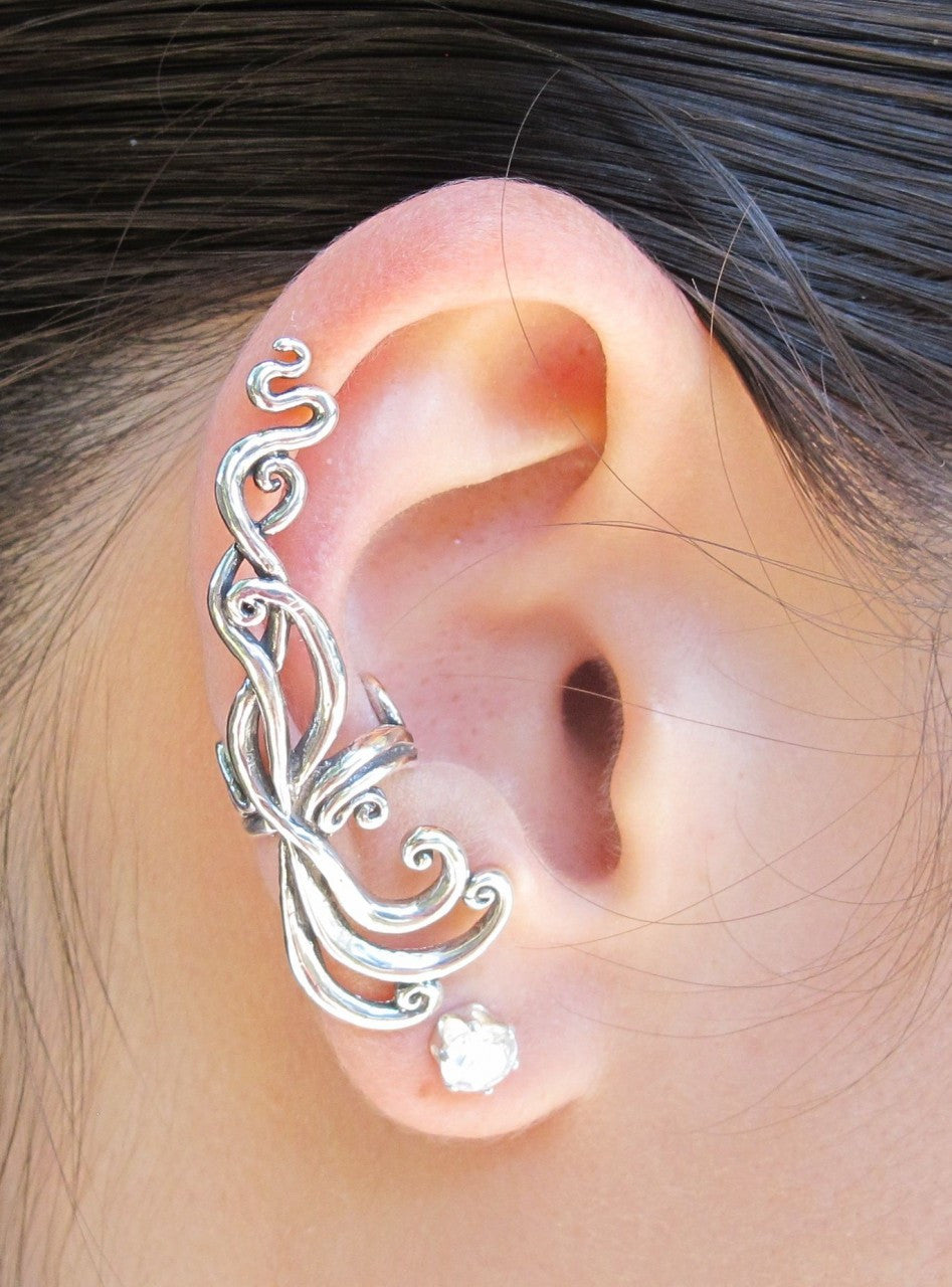 Siren's Song Ear Cuff - Sterling Silver