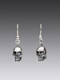 Sterling Silver Skull Earrings