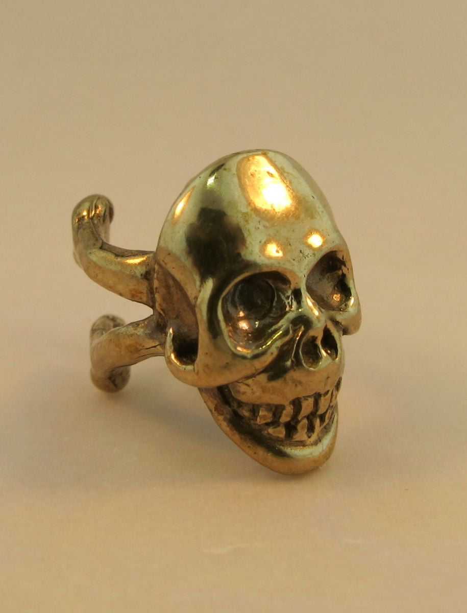 Skull Ear Cuff in Bronze