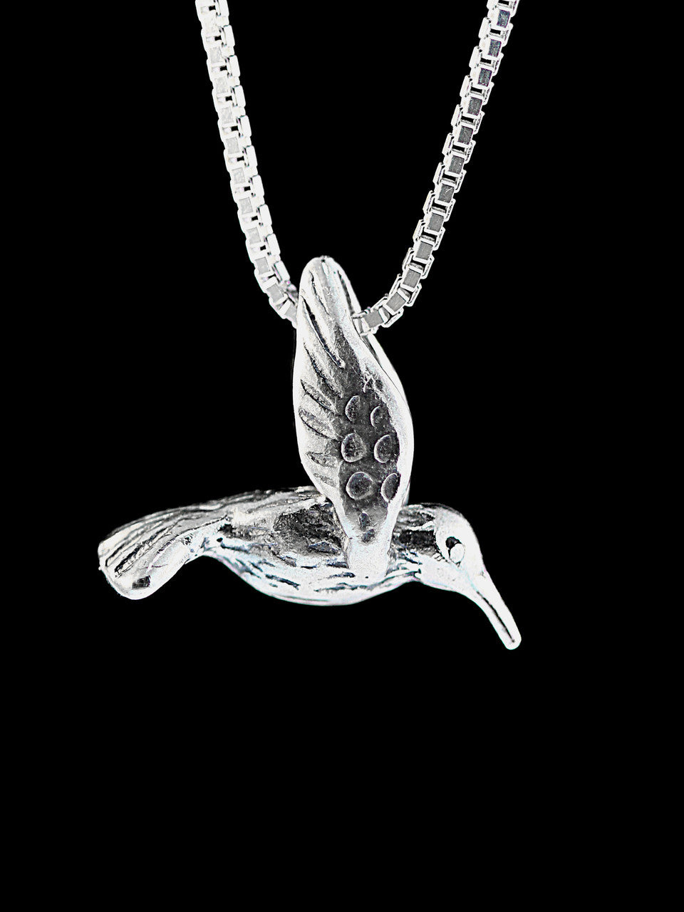 Hummingbird Charm in Silver