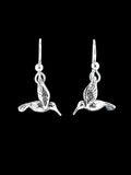 Small Hummingbird Earrings - Silver