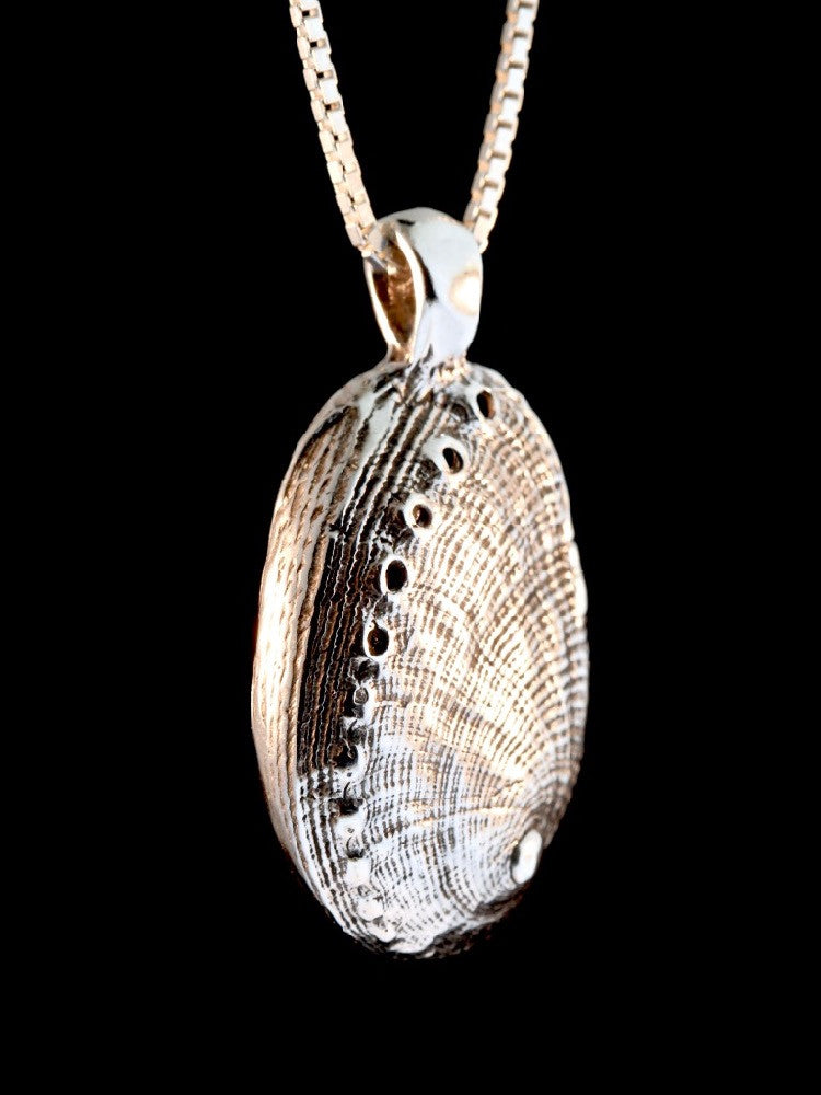 Life Casting - Abalone Shell Charm - Sterling Silver