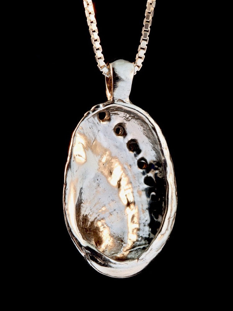 Life Casting Abalone Shell in Silver