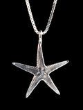 Life Casting - Sea Star Starfish Charm - Sterling Silver