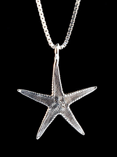 Life Casting - Sea Star Starfish Charm - Sterling Silver
