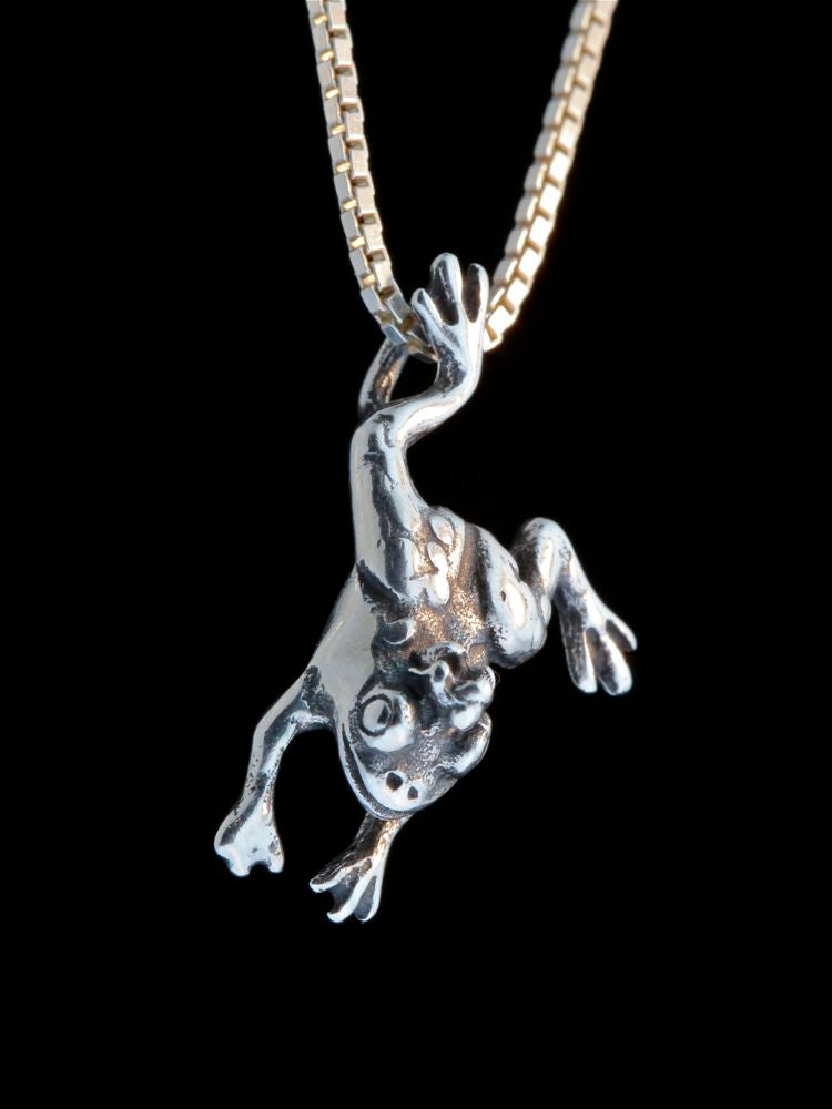 Enchanted Frog Charm - Silver