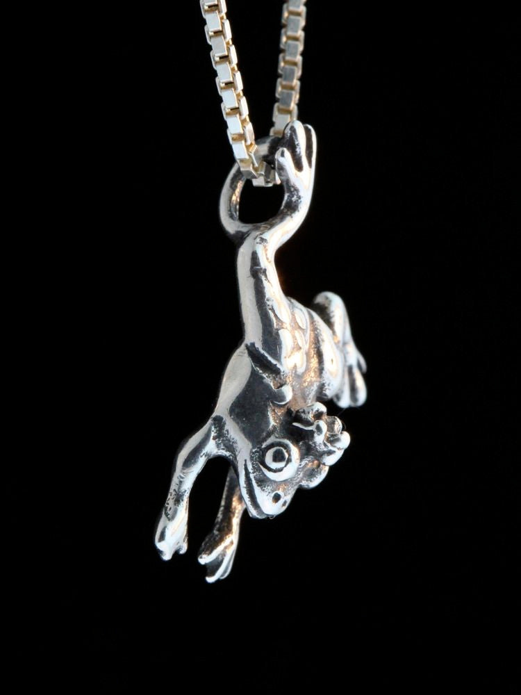 Enchanted Frog Charm - Silver