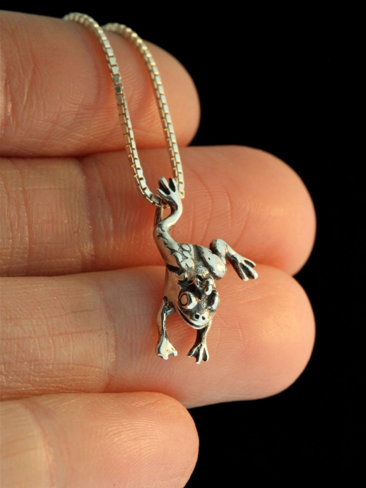 Enchanted Frog Charm - Silver
