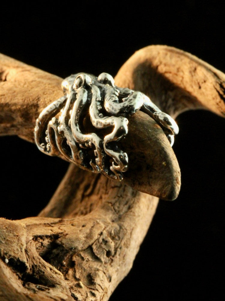 Octopus Ear Crest Cuff - Silver