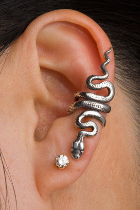 Sterling Silver Snake Ear Cuff