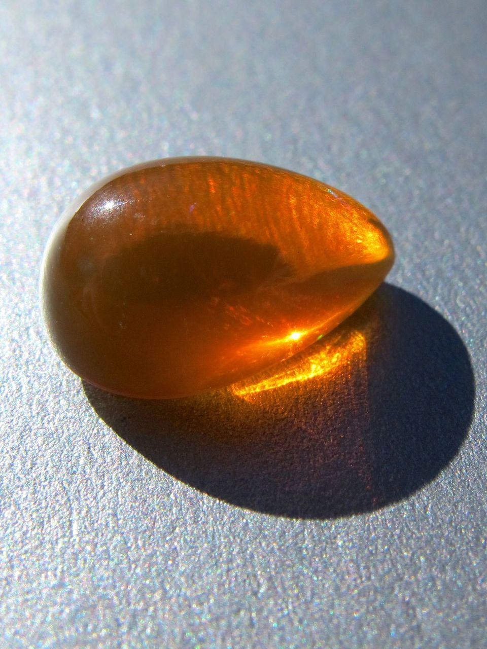 Lizard's Tear 2 - Mexican Fire Opal - 4.5 ct