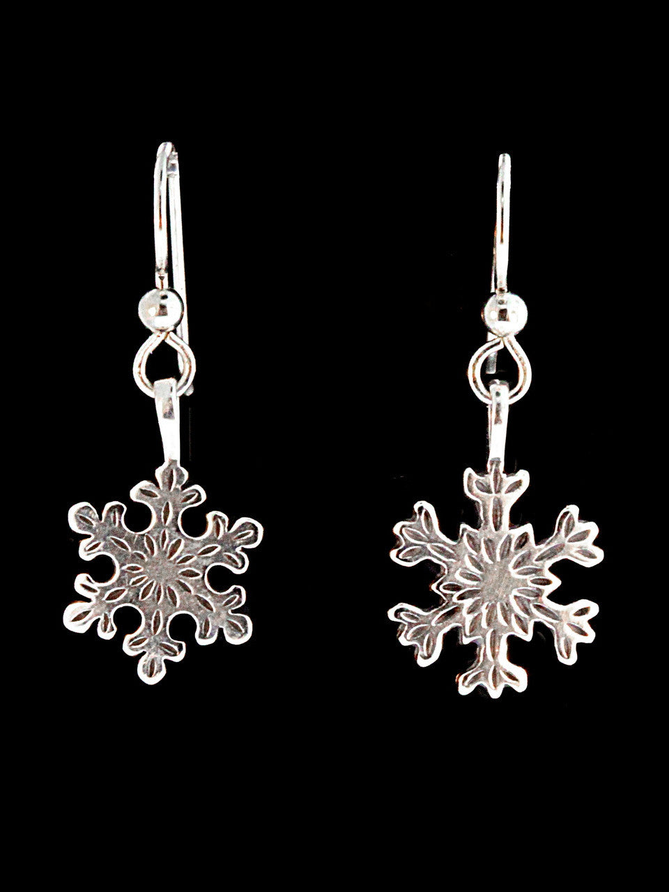 Snowflake Earrings - Silver