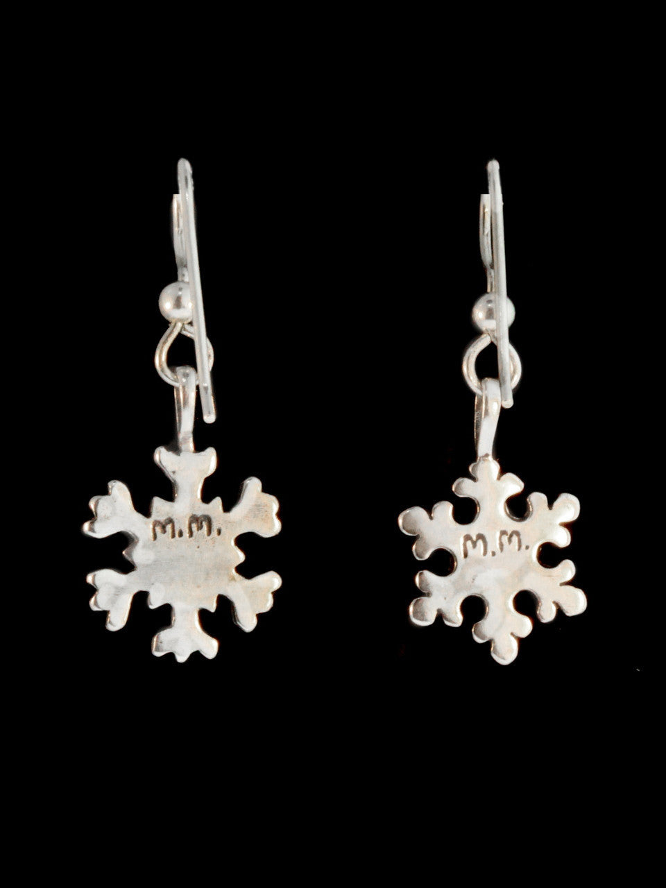 Snowflake Earrings - Silver