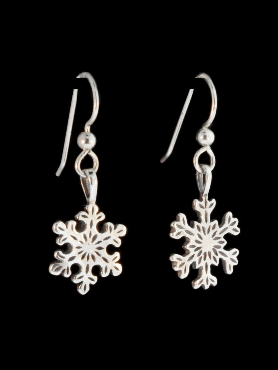 Snowflake Earrings - Silver