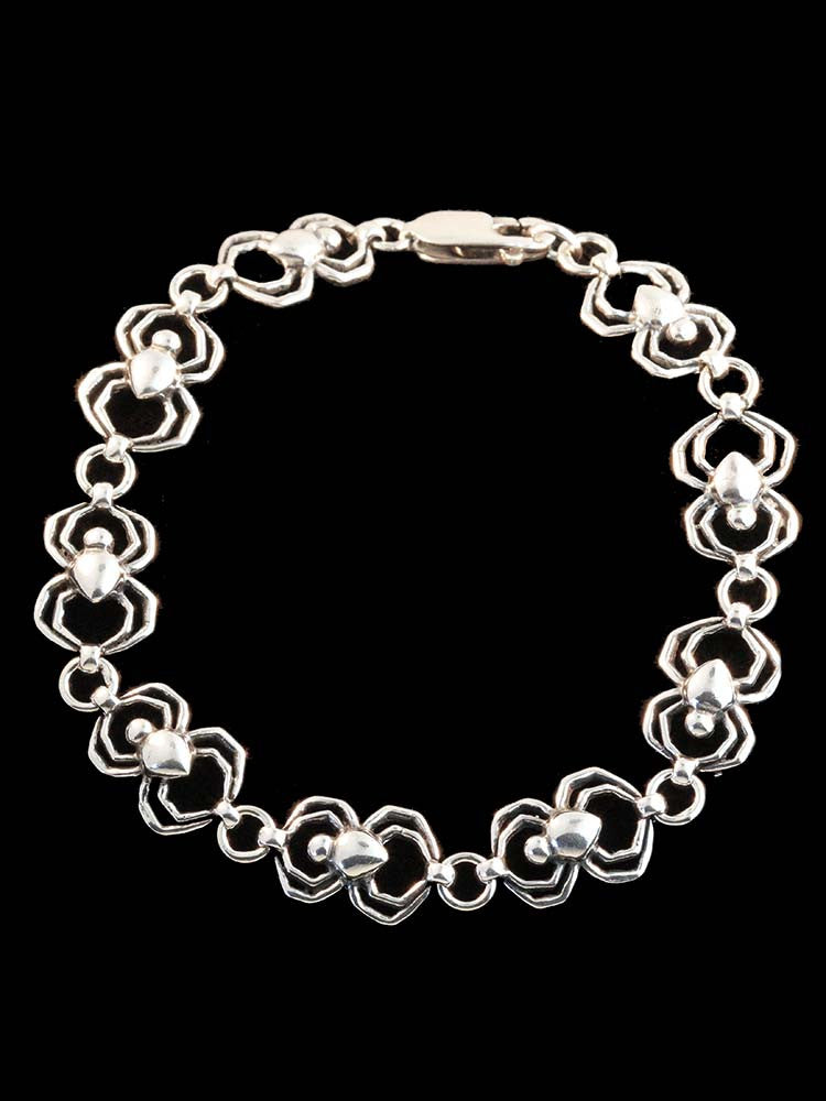 Arachnid Spider Bracelet in Silver