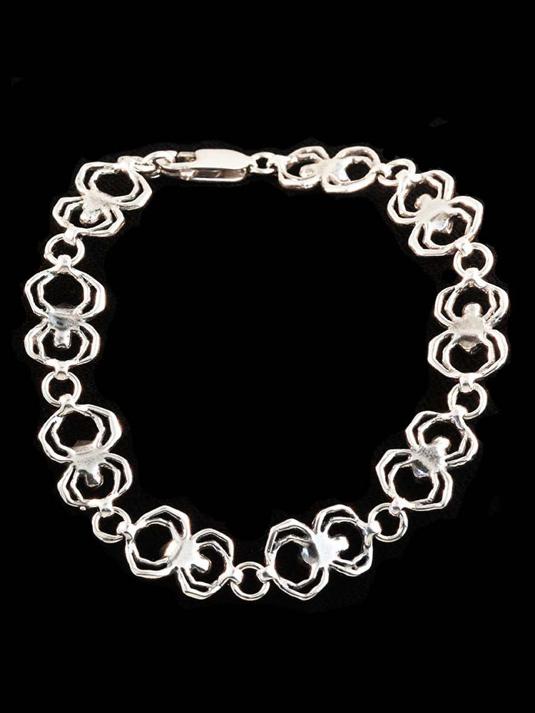 Arachnid Spider Bracelet in Silver