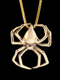 Large Spider Pendant - 14k Gold