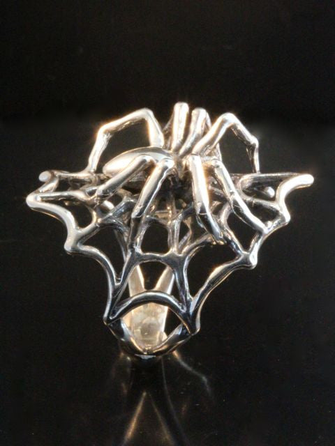 Spider Ring, sterling silver