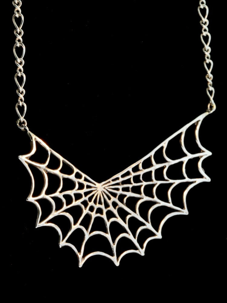 Spider Web Pendant with Split Figure Eight Chain