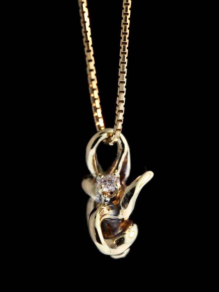 18k Gold Spielo Spore Pendant