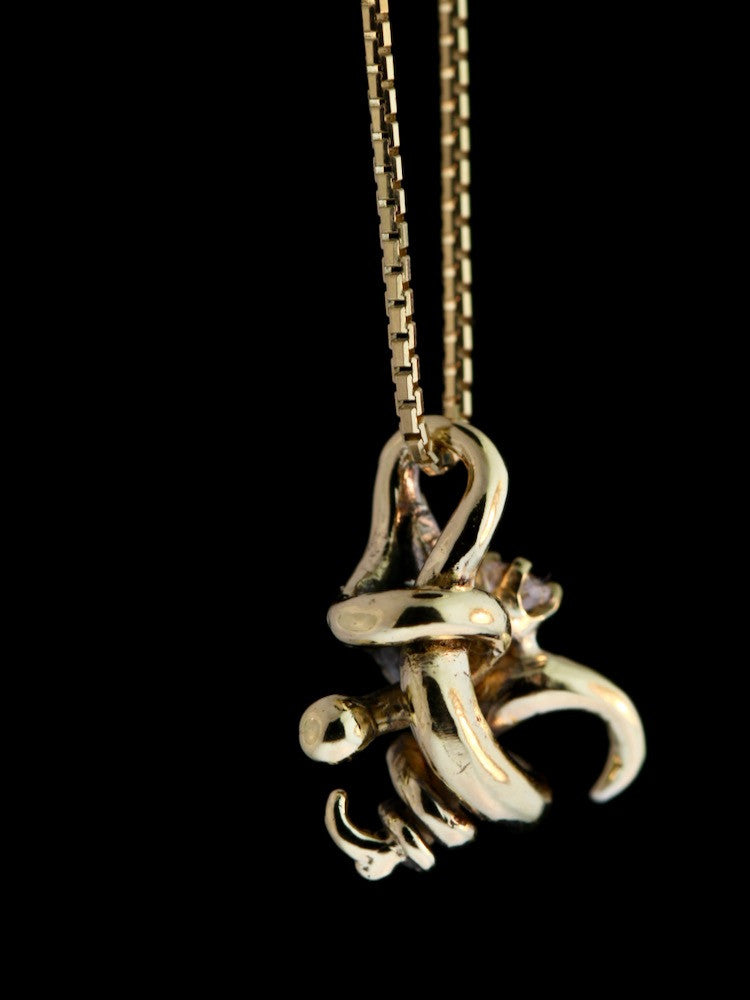 18k Gold Spielo Spore Pendant