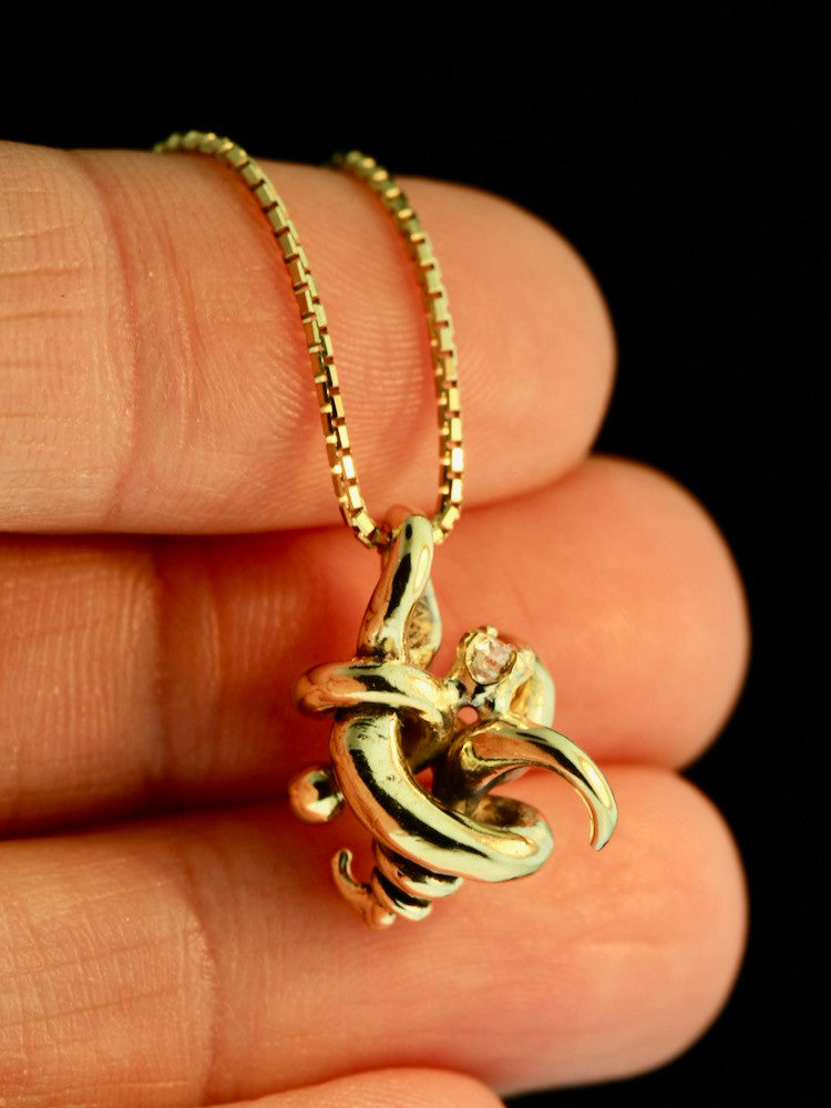 18k Gold Spielo Spore Pendant