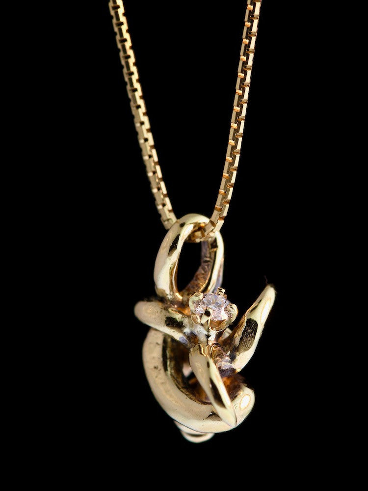 18k Gold Spielo Spore Pendant