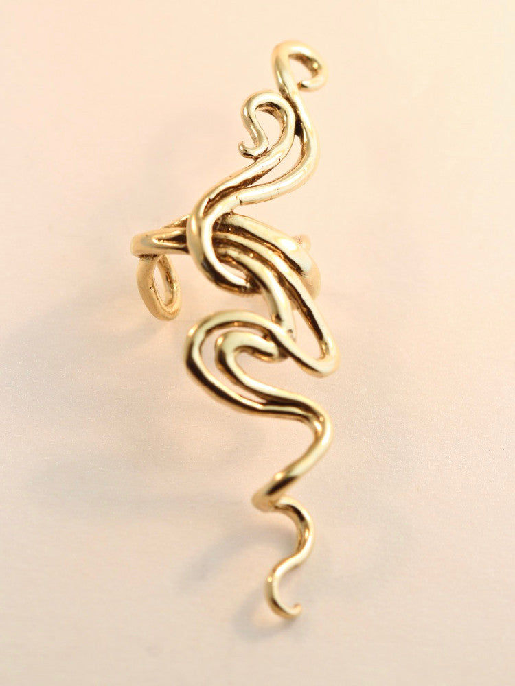 Spiro Ear Cuff - 14K Gold