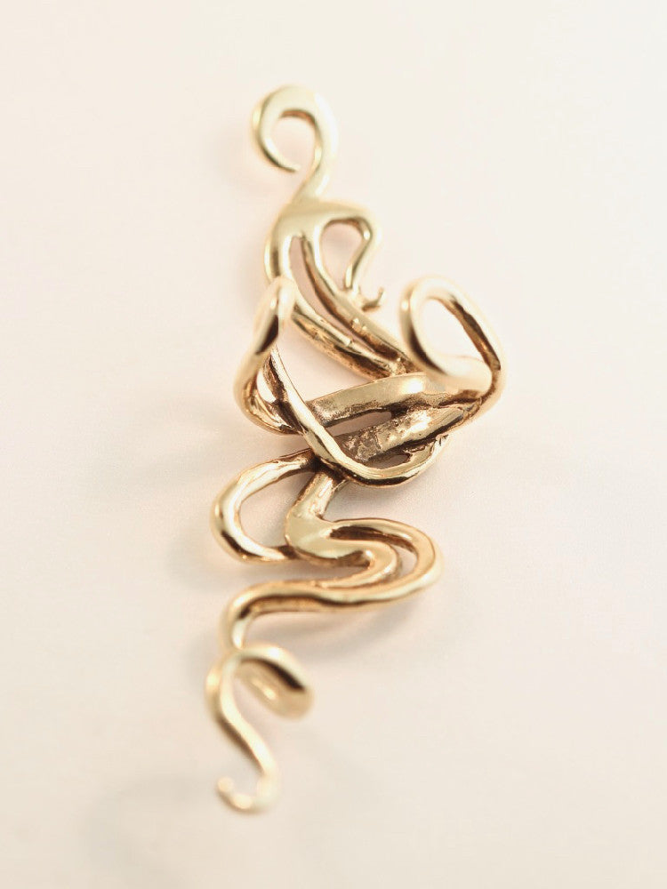 Spiro Ear Cuff - 14K Gold