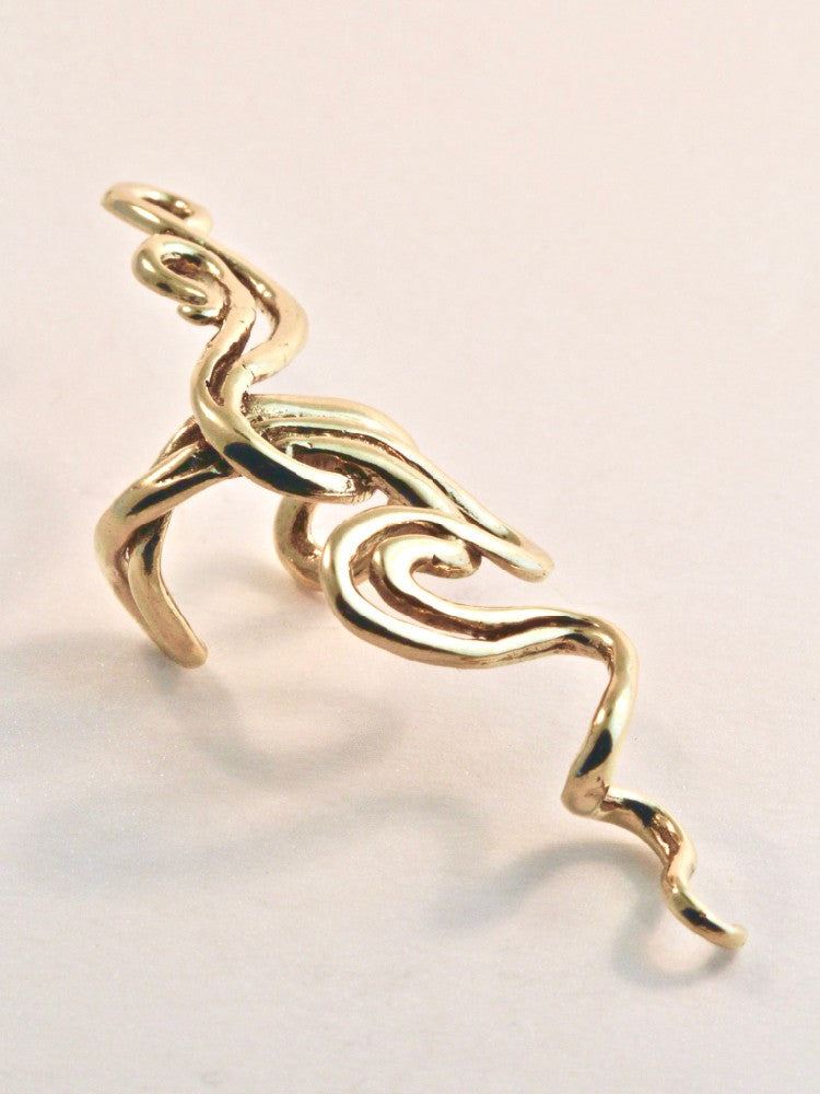 Spiro Ear Cuff - 14K Gold