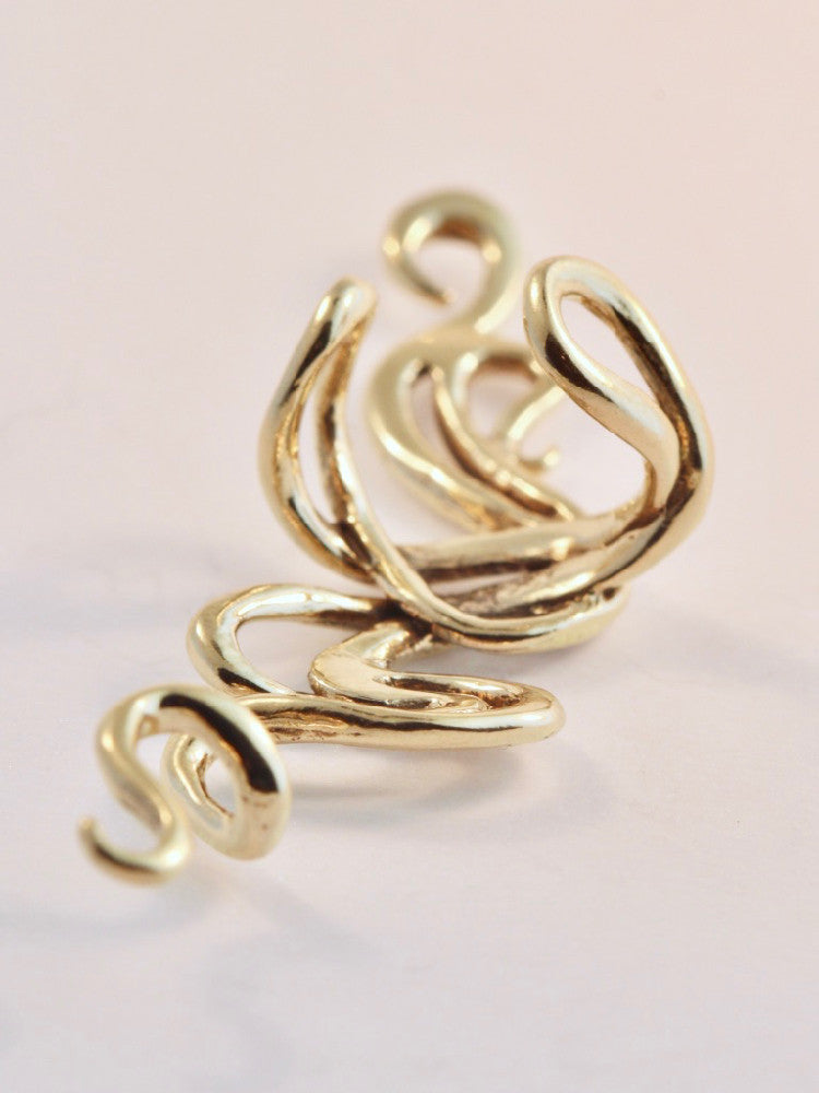 Spiro Ear Cuff - 14K Gold