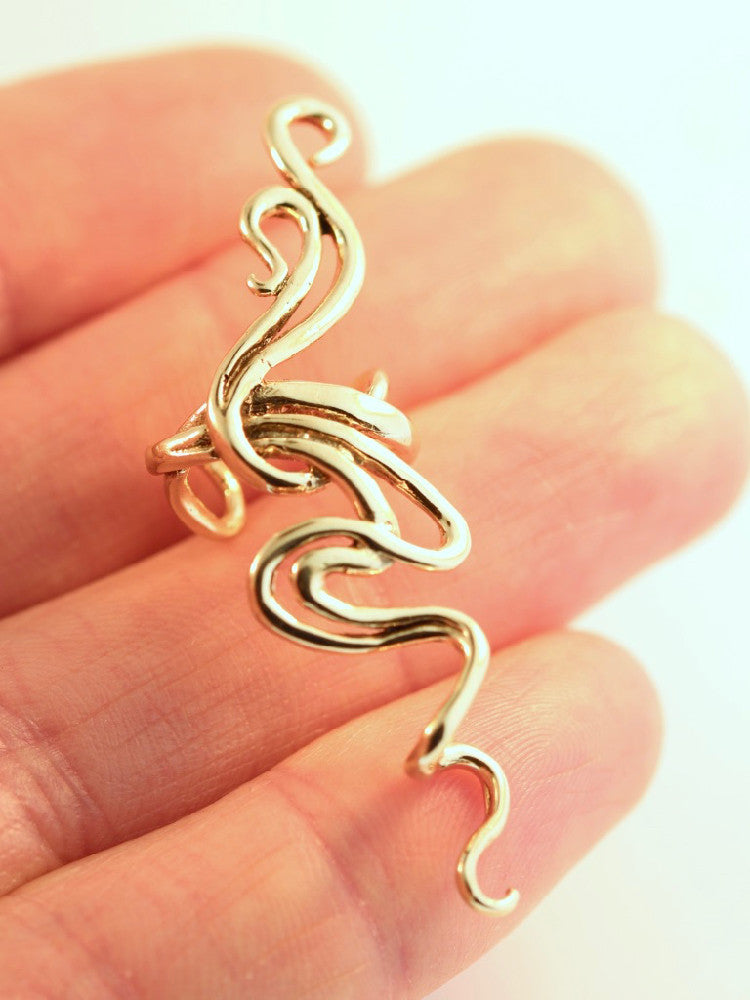 Spiro Ear Cuff - 14K Gold