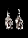 Spitting Gargoyle Earrings- Sterling Silver