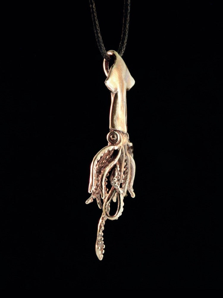 Squid Charm - Bronze